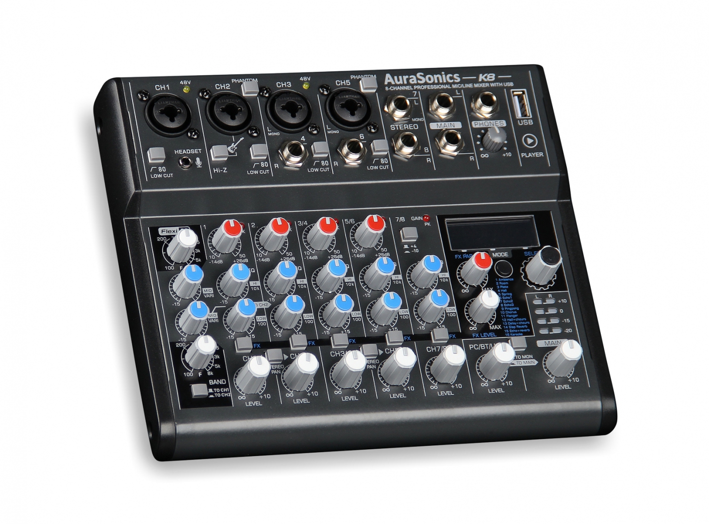 AuraSonics K8 компактный микшерный пульт в Тамани