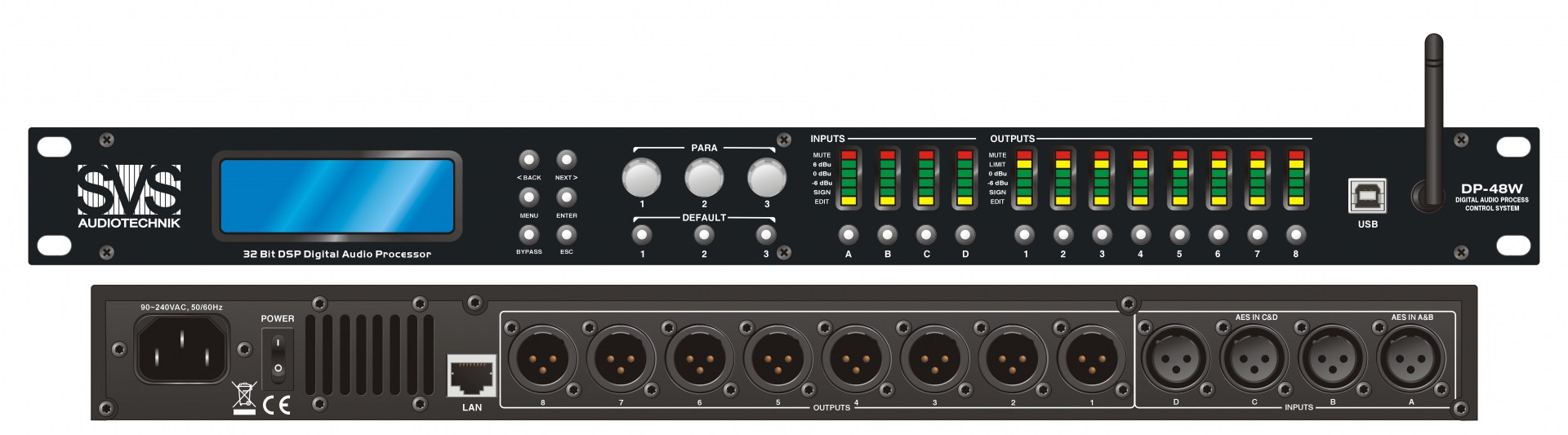SVS Audiotechnik DP-48W Цифровой процессор: 4 входа 8 выходов в Тамани