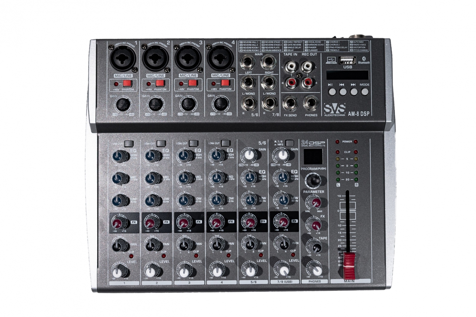 SVS Audiotechnik mixers AM-8 DSP Микшерный пульт аналоговый, 8-канальный в Тамани