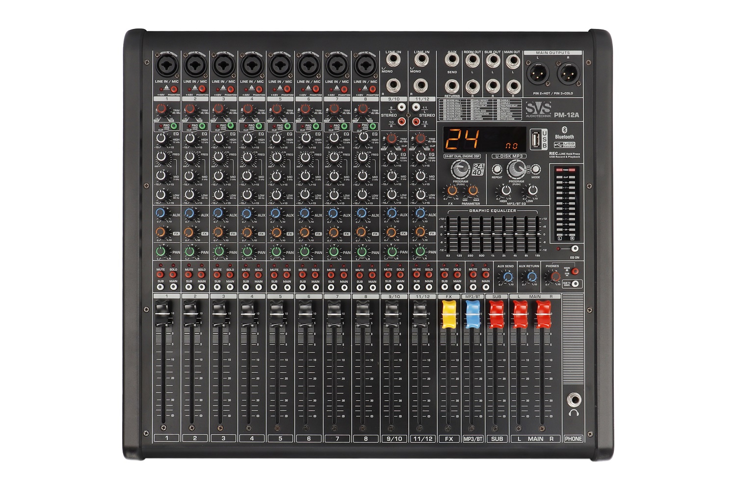 SVS Audiotechnik mixers PM-12A Активный аналоговый микшерный пульт, 12-канальный в Тамани